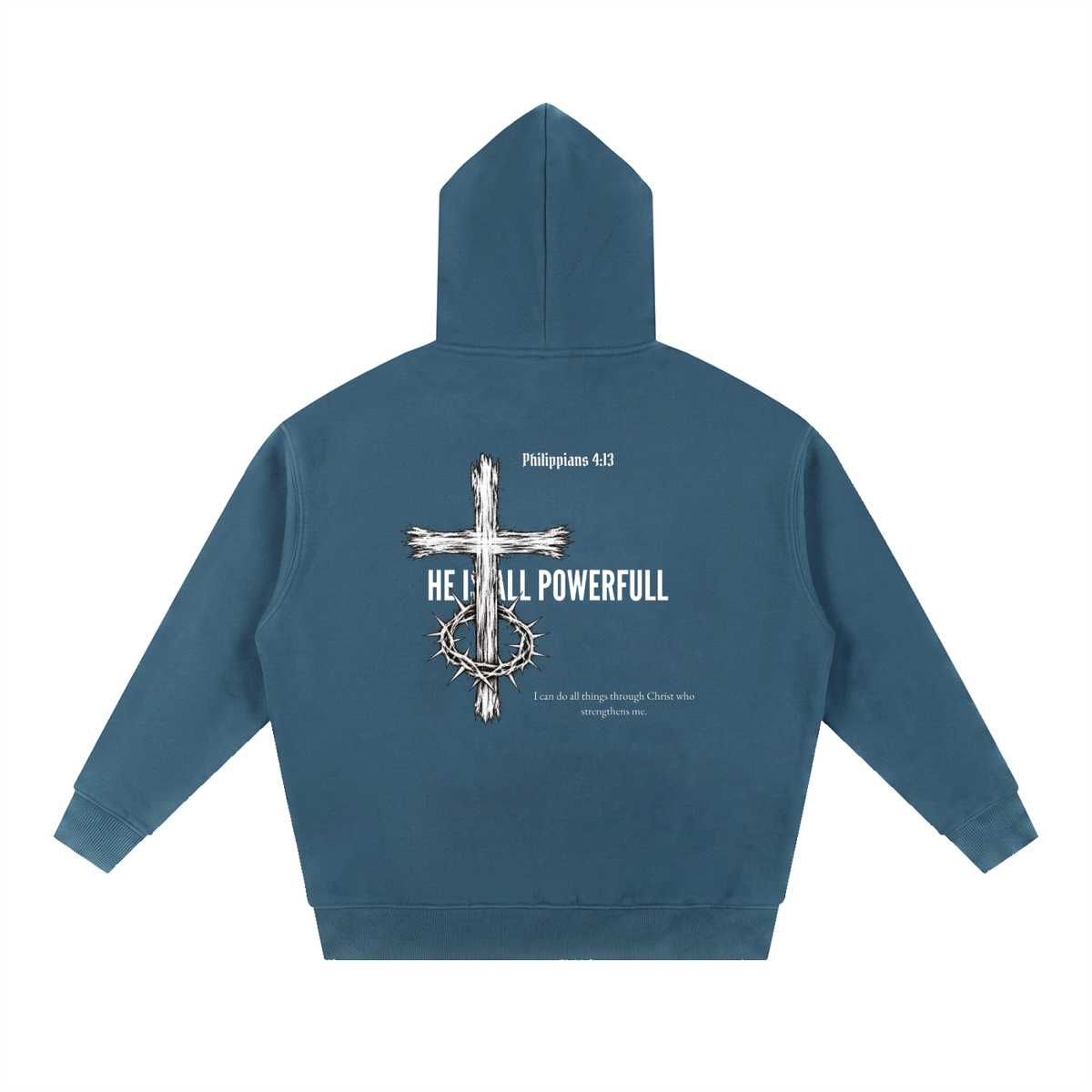 Strength in Christ Oversized Hoodie – Philippians 4:13