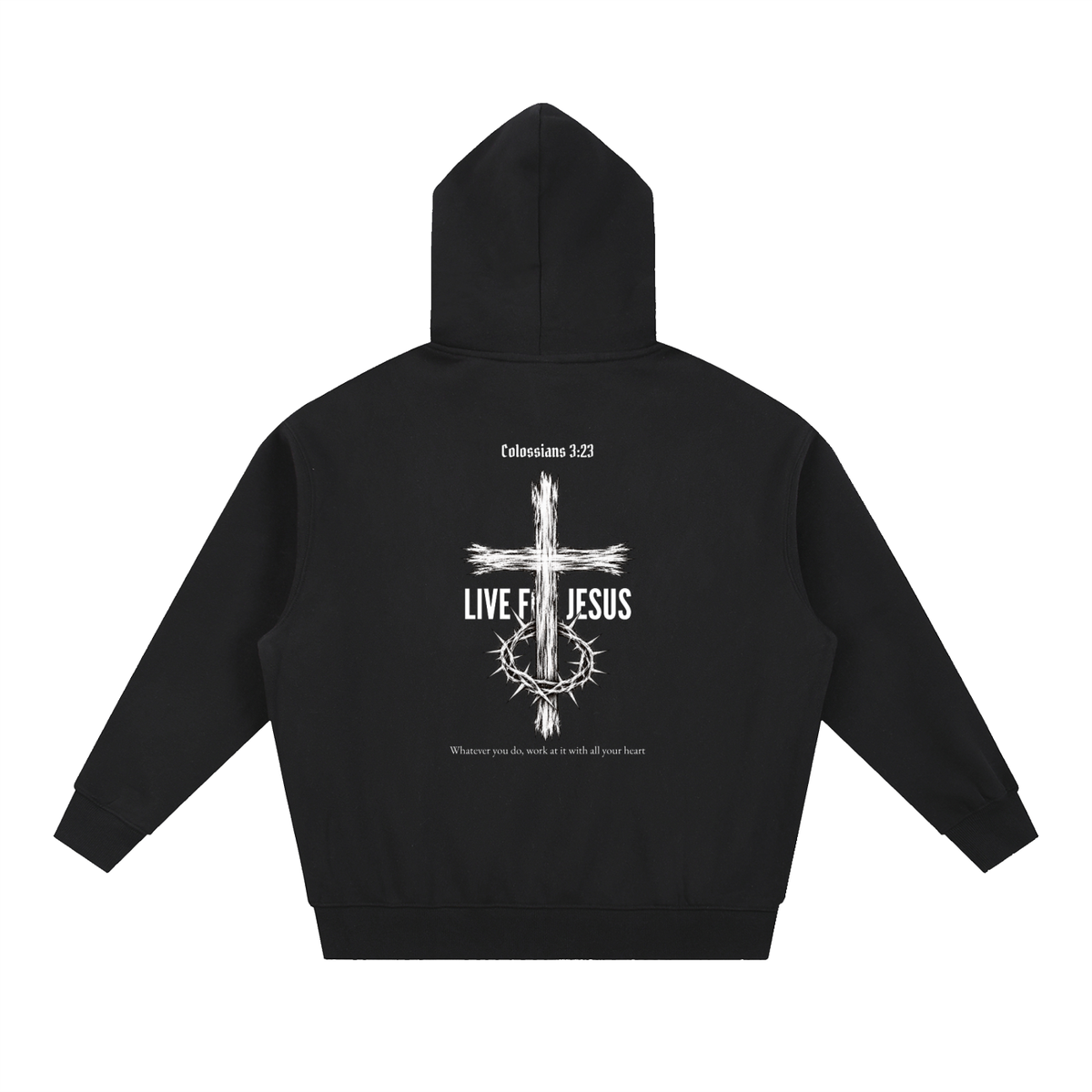 Work Heartily Oversized Hoodie – Colossians 3:23