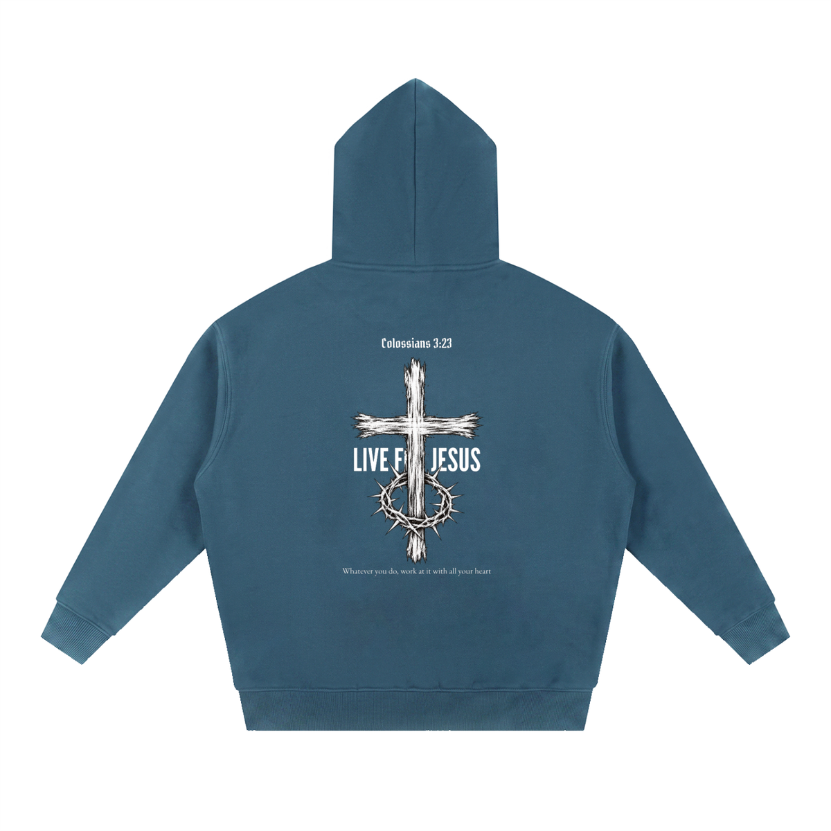 Work Heartily Oversized Hoodie – Colossians 3:23